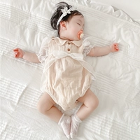 Коричневые летящие рукава (в комплекте резинка для волос)