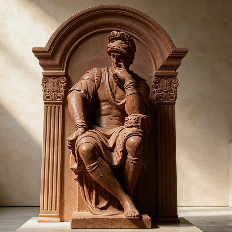 Lorenzo De Medici Ceramic Figurine Like Michelangelo's Sculpture Desktop Bookshelf Wine Cabinet Decorative Ornament Lorenzo De Medici Ceramic Figurine Like Michelangelo's Sculpture Desktop Bookshelf Wine Cabinet Decorative Ornament
