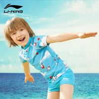 Голубые [короткие рукава+шорты] мальчики и девочки