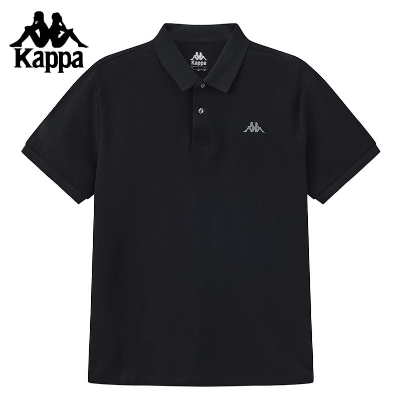 Kappa Cool and Breathable Pure Cotton Sports Short-Sleeved Shirt for Men and Women Sports Slim-Fit Polo Shirt K0Fx2Pd01H