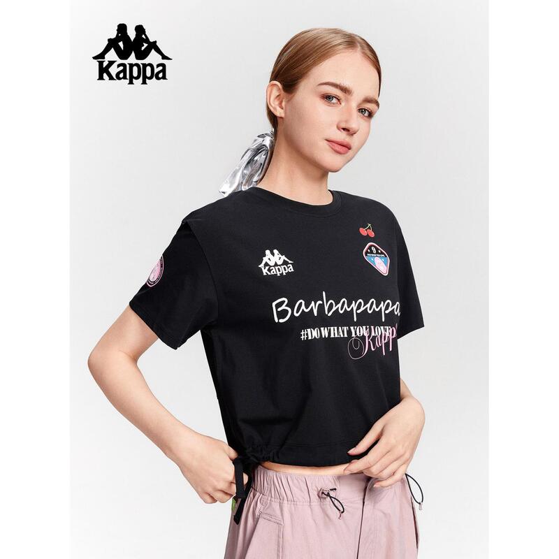 Baba Papa × Kappa Sports Short-Sleeved Women's New Summer Casual Short T-Shirt Top K0F62Td76