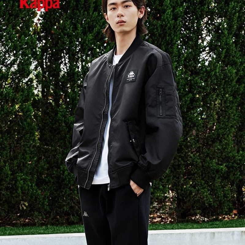 Kappa Back-To-Back New Spring and Autumn Jacket Men's Sports Pilot Baseball Jacket K0E12Jj70
