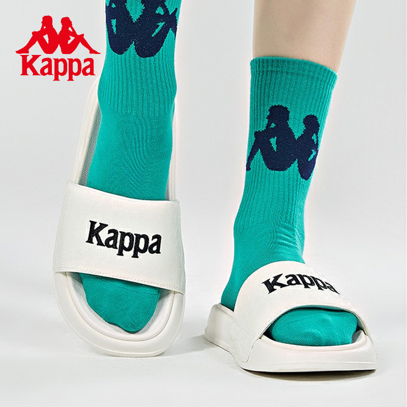 Kappa Slippers Couple Slippers Printed Beach Shoes Sports Sandals