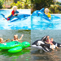 Sea turtle whale motorboat swimming animal inflated riding floating toy floating beds children swimming ring