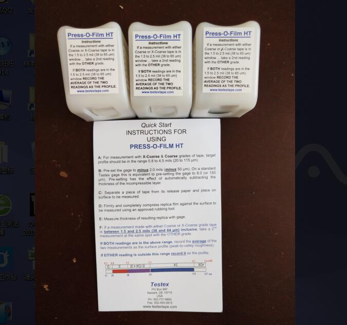 PRESS-O-FILM HT roughness reproduction with X-Coarse trailblazers 38-115um-Taobao