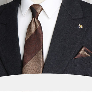 Classic British Striped Tie for Men, No Need to Tie, Formal Wear, High-End Business, Hand-Tied Suit, Wedding Zipper, Groom, Lazy Person