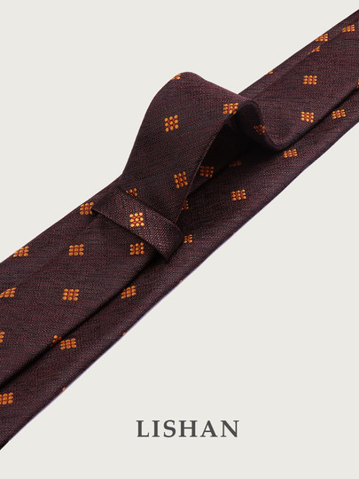 Italian-Style No-Tie Tie for Men, Chocolate Brown, High-End Formal Wear, Hand-Tied Suit, Business Zipper, Wedding, Lazy Style