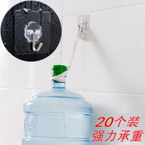 No hole strong adhesive hook Kitchen wall no trace adhesive hook Bathroom bathroom wall hanging door rear hanging hook