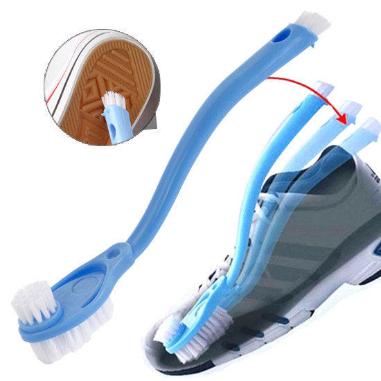 Double head long handle washing shoes brushed soft hair Double face cleaning brush Shoes Brush Shoes Brush Kitchenette Clean Washing Shoes Special Brushed