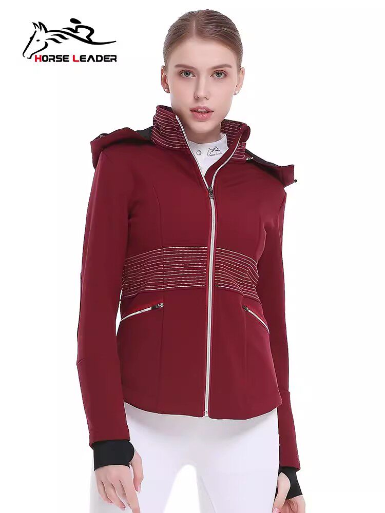 Equestrian jacket horseback riding windproof clothes for women Warm Equestrian Equipment Jacket jacket Long blouses Autumn Winter Season Thickening-Taobao