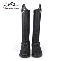 Equestrian boots men and women knights equipped with wear riding boots and boots - leather breathable long tube horse - leather riding equipment
