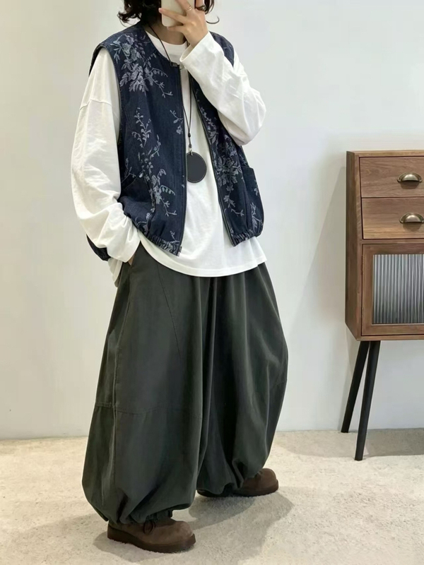 Girls' Japanese Retro Vest 2026 Autumn Layered Loose Casual Outerwear Oversized Denim Blue Denim Vest Girls' Japanese Retro Vest 2026 Autumn Layered Loose Casual Outerwear Oversized Denim Blue Denim Vest