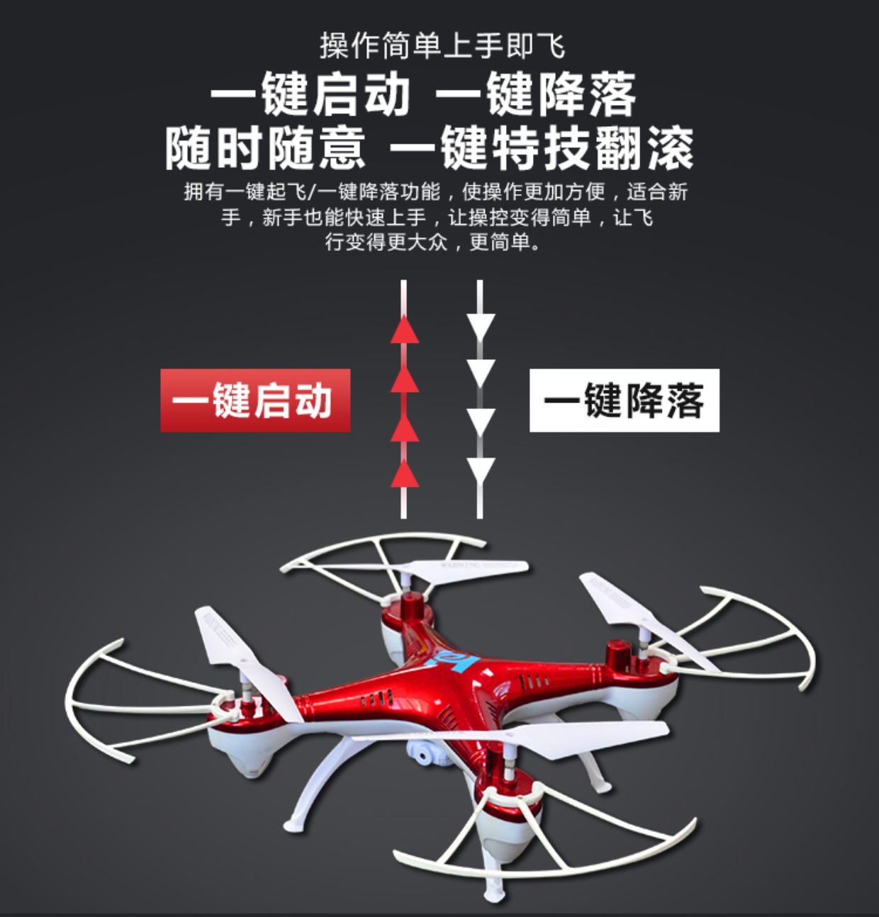 Máy bay điều khiển từ xa máy bay không người lái có khả năng chống rơi máy bay trực thăng HD đồ chơi trẻ em bốn trục ngoài trời đồ chơi bác sĩ