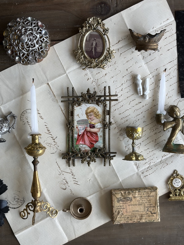 Antique Miniature Ornaments, Photo Frames, Candlesticks, Etc. Starting from 98
