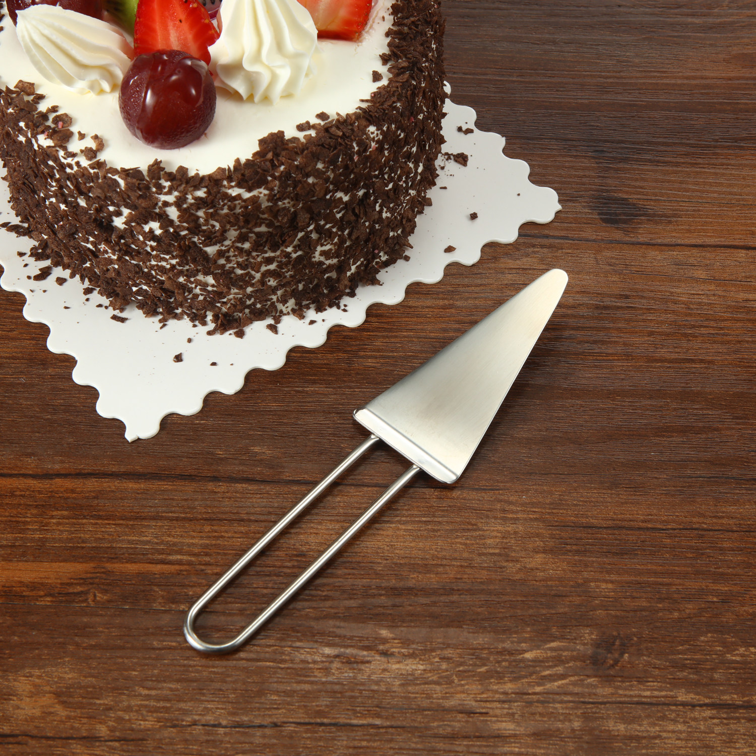 Stainless steel cake spatula pizza knife household cake cutter pizza shovel DIY western baking tool knife