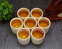 Health and environmental protection creative bamboo wine glass wooden wine glass restaurant hotel home white wine wine Champagne Cup wine glass