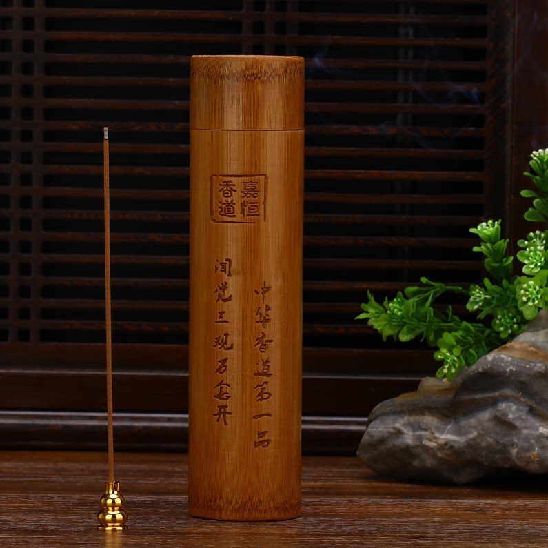 Fragrant barrel fragrant barrel fragrant barrel for home natural bamboo incense cylinder Old Mountain Line fragrant cassetto barrel incense