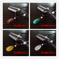 Agate necklace water drop jewelry Hui pendant pendant beads