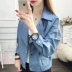 Quần áo phụ nữ mùa thu 2021 áo khoác mới của phụ nữ mùa xuân và mùa thu tất cả các trận đấu ngắn ngắn người đàn ông nhỏ mùa thu áo khoác da ngắn của phụ nữ - Áo khoác ngắn