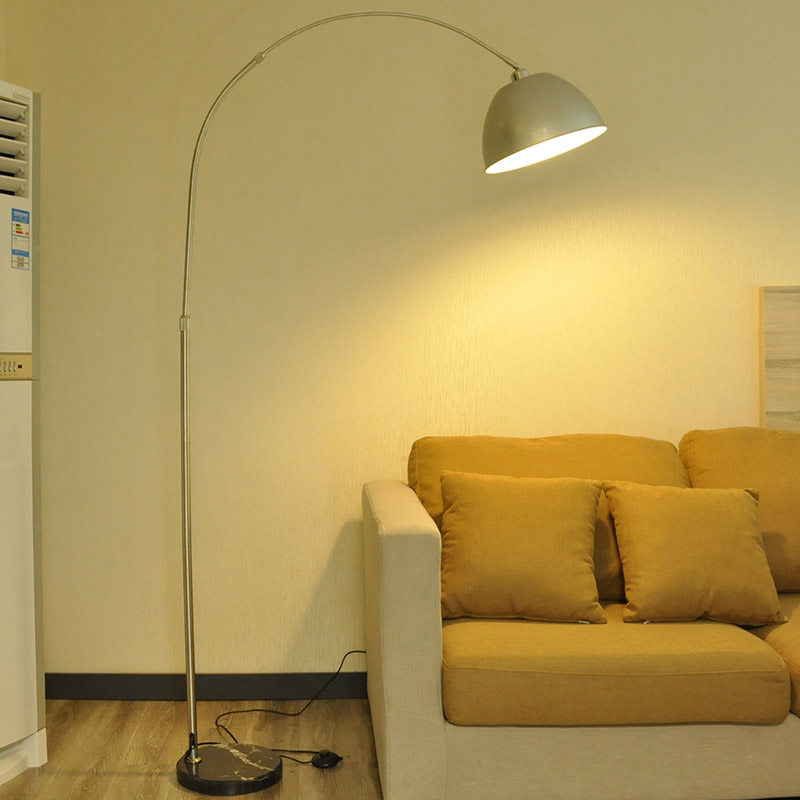 Floor lamp living room bedroom mahjong sofa study fishing vertical Nordic light net red LED remote control creative simplicity