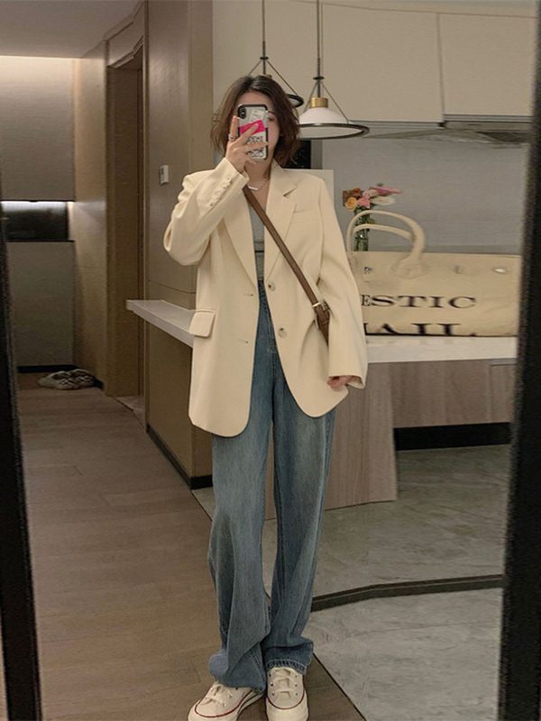 High-End Trendy Blazer for Women 2026 New Early Spring and Autumn Popular Korean-Style Suit for Petite Women