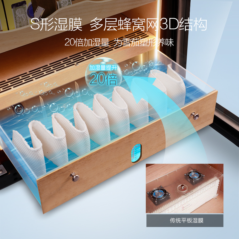 Mercrystal Cigar Cabinet Plus Wet Film Universal version compressor plus wet film High efficiency filter for wet film-Taobao