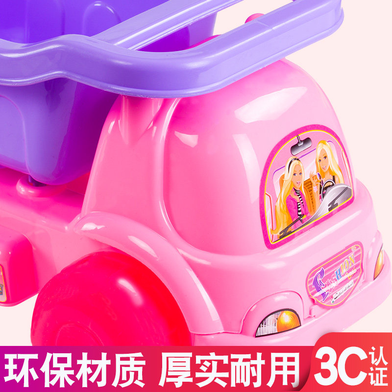 Children's beach toy car suit hourglass boybaby digging shovels and barrels to play sand deciding sub tool
