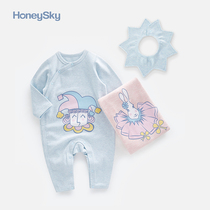 honeysky newborn baby clothes spring and autumn ha clothes newborn baby long sleeve jersey