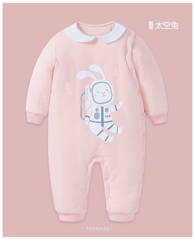 Hani Sky Baby Onesies Fall Winter Out Ấm áp Đàn ông và Phụ nữ Quần áo trẻ sơ sinh Leo núi Quần áo Áo một phần Áo áo trẻ em