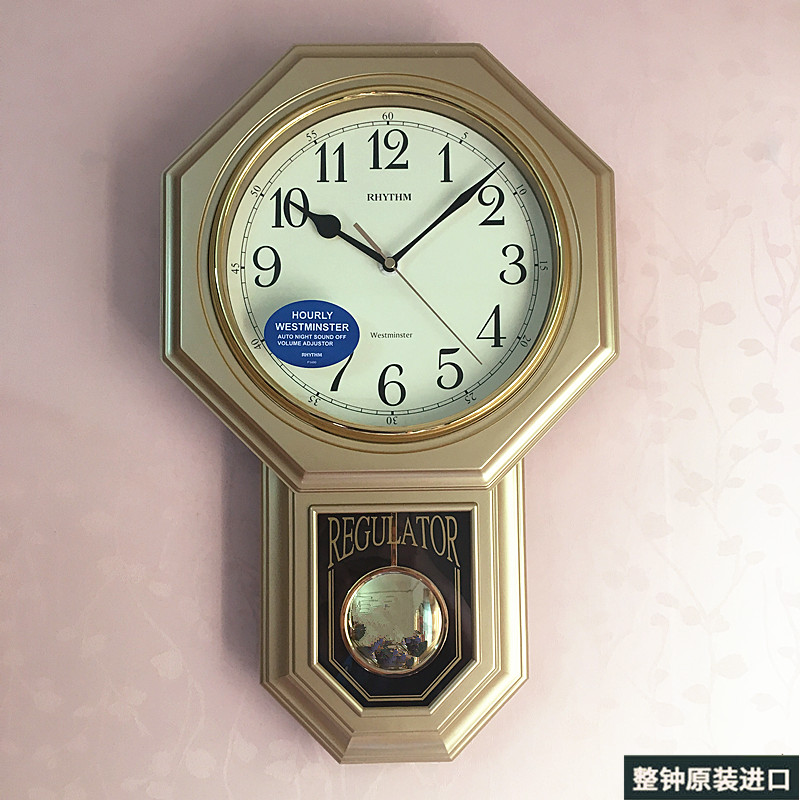 [USD 127.09] Rhythm wall clock living room vintage feng shui gossip