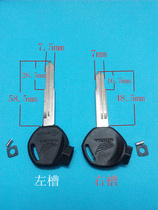 Plastic handle double-sided tooth key embryo motorcycle with magnetic double groove key mold blank