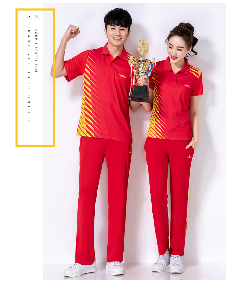 Bộ đồ thể thao Jinguan Jiamusi áo thun nam tay ngắn 2019 hè quần áo trung niên quần yếm vuông - Quần áo tập thể hình quần zumba