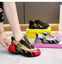Dad shoes womens spring 2022 new leather couple embroidered Pippen mens shoes breathable casual bag root sneakers