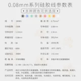 Кремниевая кремниевая линия кремниевой линии 18Awg мягкая 0,75 квадратных метров 0,08 мм микрофото