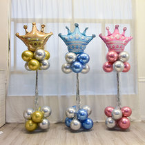 Metal balloon column Road bar KTV opening event Party decoration Birthday decoration atmosphere Aluminum film crown