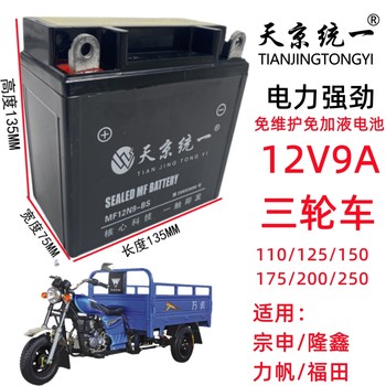 Tianjing unified high-energy maintenance-free battery dry battery