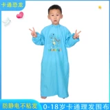 Мультяшная детская накидка, антистатический электрический фартук для стрижки волос, 0-18 лет