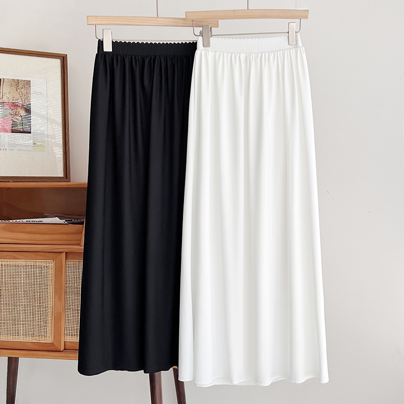 Hanfu Horse-Face Petticoat for Women, Worn under a Cheongsam, Anti-See-Through Half Skirt, Anti-Exposure Lining, Waist-Length, Wide-Swing Long Skirt