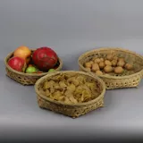 Плетение ручной ткафт и подкрепление шестиугольной бамбуковой корзины натуральный бамбук для приготовления здорового и экологически чистого хранения