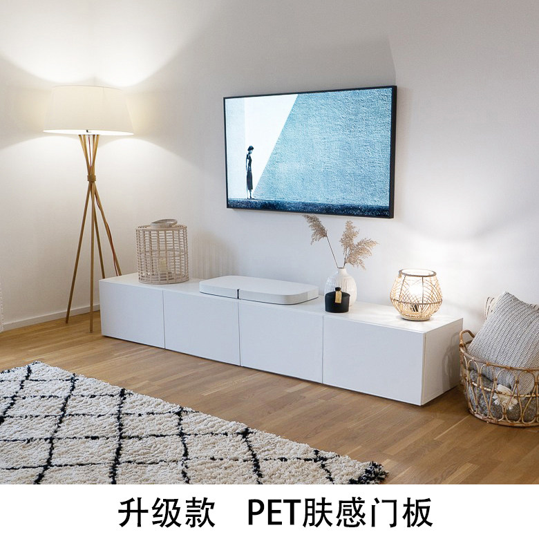 Beta PET door panel TV cabinet customized minimalist Northern Europe Modern Light Luxury House LOFT solid wood particle board