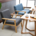 Nội thất kinh tế hình bầu dục phong cách giản dị khách thăm nhà hàng trà bàn đàm phán và ghế giải trí tựa lưng retro bốn phong cách Bắc Âu - FnB Furniture FnB Furniture