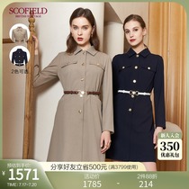 SCOFIELD womens spring new square collar suit dress SFOWA4909Q