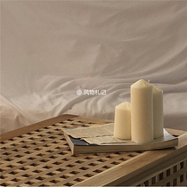 South Koreas official website has a high rate of chic home small items decorated with white thick candles posing props