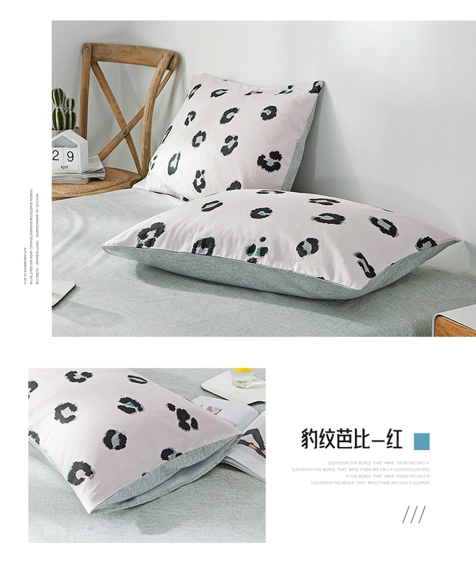 Gối bông ở Nam Cực đơn chỉ 48x74 sinh viên duy nhất in lưới đỏ gối bông đặt gối đơn - Gối trường hợp