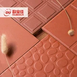 Bump Jiugong Gehi Red Tank кирпичный обеденный отель кухня Anti -Slip Slip Sliping Aquatic Attound Landscape Plaza Plaza Плитка напольная плитка