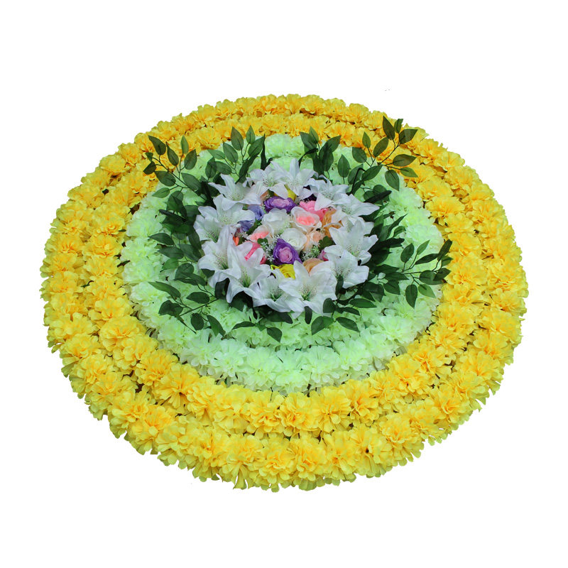 Simulation flower sweeping tombs Tomb-Sweeping Festival Flower Flowers Flowers flowers Chrysanthemum Large Flower Circle Funeral Parlors Decoration Flowers Fake Flowers Sacrifice Flowers