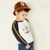 Quần áo trẻ em Moomoo áo thun tay dài mùa xuân mới và phim hoạt hình mùa thu trẻ em áo cotton - Áo thun ao thun coc tay be trai Áo thun