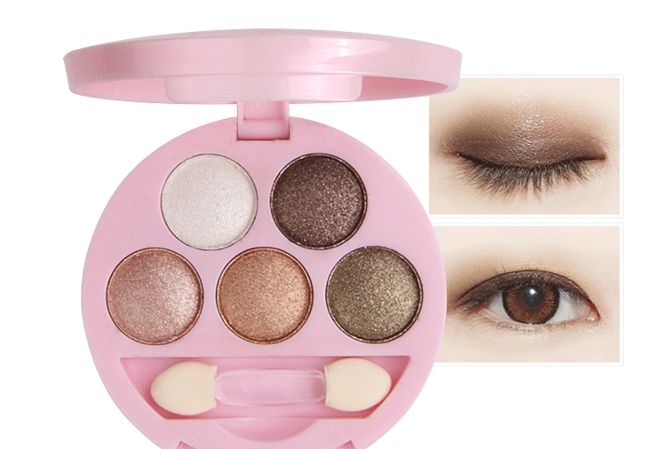 Authentic Rose Bird Silk Satin Shiny Five-Color Eye Shadow Makeup Makeup Makeup Eye Big Makeup Makeup Smokey Makeup phấn mắt the face shop