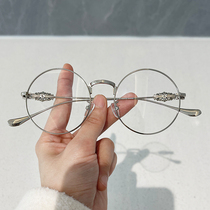 Day Faculty Art and Art Box Krookawa Cardiomyopia Glasses Frame Mens Retro Metal Round Frame Woman with Myopia Glasses