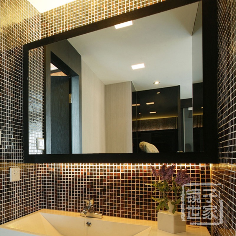 Borun simple space-saving bathroom mirror Wall-mounted powder room mirror Toilet sink